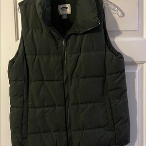 Old Navy Forest Green Quilted Vest